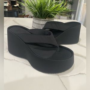 Platform Flip Flops thick bottom sandals women size 40-10
